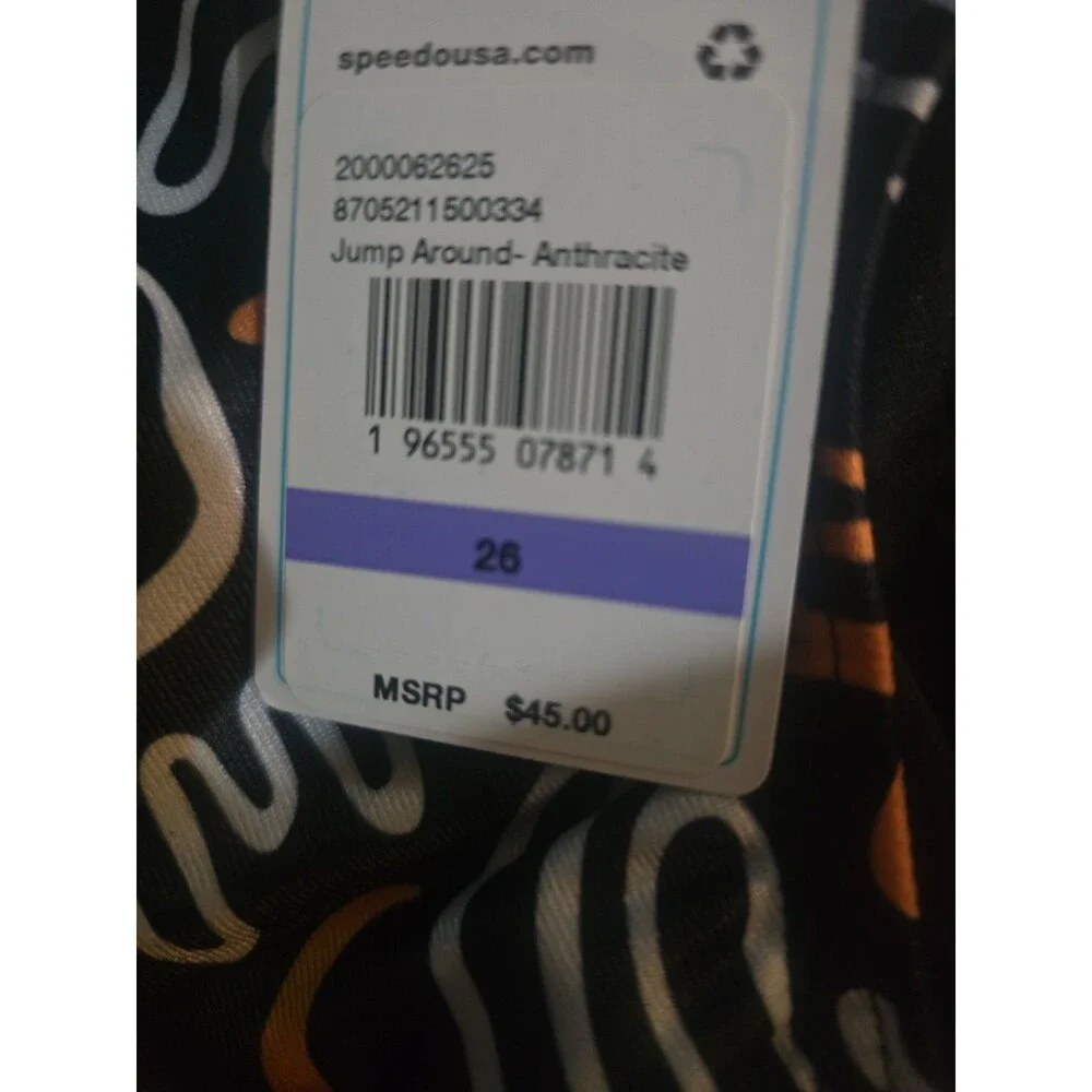 Speedo Eco Endurance Boy's Multicolor Jump Around Racer Briefs Sz 26 New